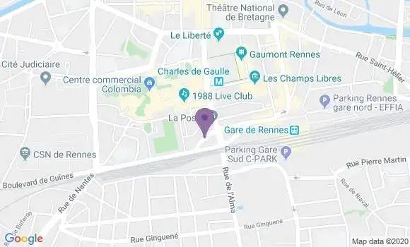Localisation Rennes Colombier - 35000