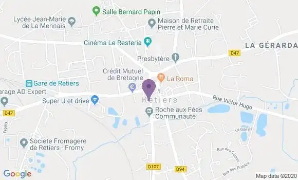 Localisation Retiers - 35240
