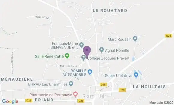 Localisation Romille - 35850