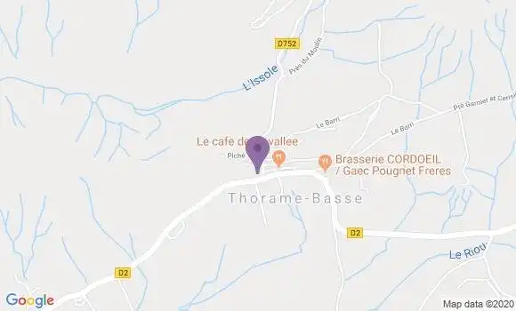 Localisation Thorame Basse Ap - 04170