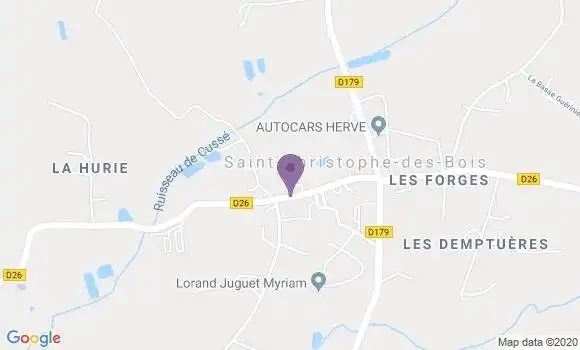 Localisation Saint Christophe des Bois Ap - 35210
