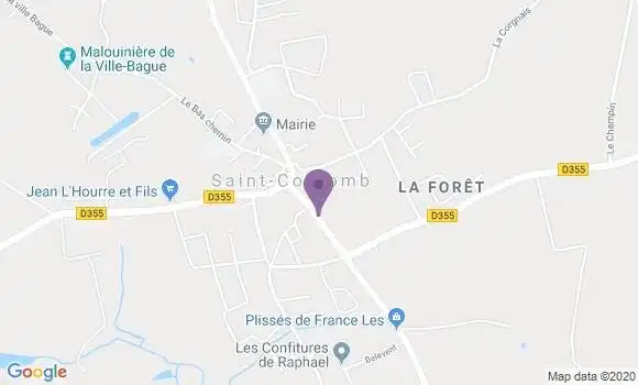 Localisation Saint Coulomb Bp - 35350