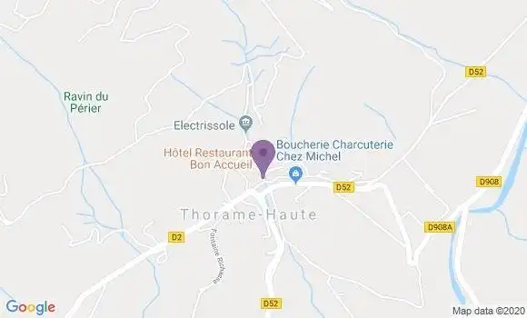 Localisation Thorame Haute Ap - 04170