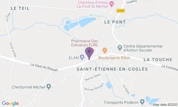Localisation Saint Etienne En Cogles Ap - 35460