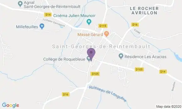 Localisation Saint Georges de Reintembault Bp - 35420