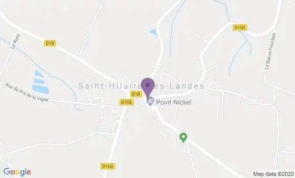 Localisation Saint Hilaire des Landes Ap - 35140