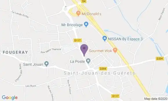 Localisation Saint Jouan des Guerets Bp - 35430