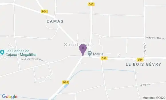 Localisation Saint Just Ap - 35550