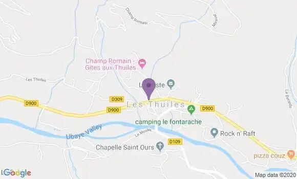 Localisation Les Thuiles Bp - 04400