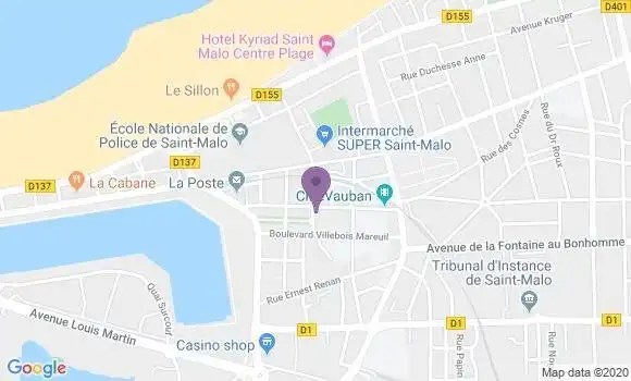 Localisation Saint Malo Rocabey - 35400