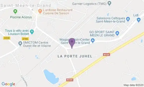 Localisation Saint Meen le Grand - 35290