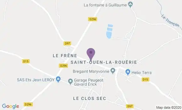 Localisation Saint Ouen la Rouerie Ap - 35460