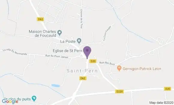 Localisation Saint Pern Ap - 35190