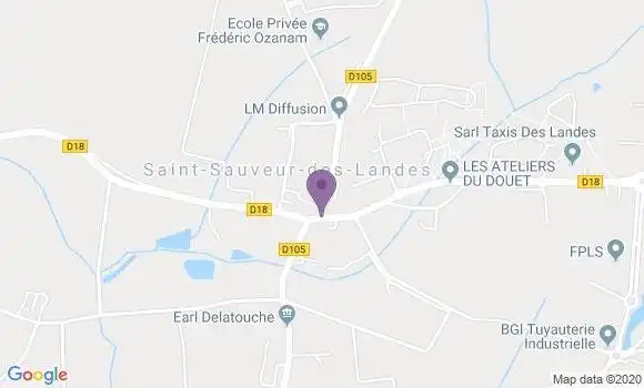 Localisation Saint Sauveur des Landes Ap - 35133