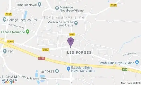 Localisation Servon sur Vilaine Bp - 35530