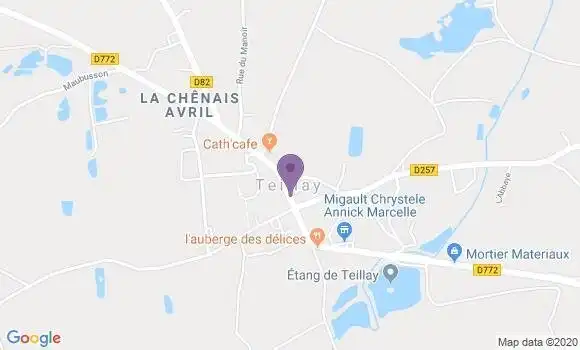 Localisation Teillay Ap - 35620