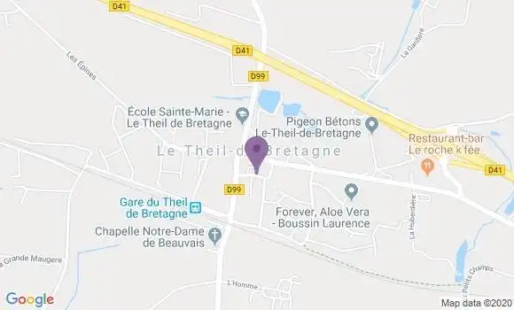 Localisation Le Theil de Bretagne Ap - 35240