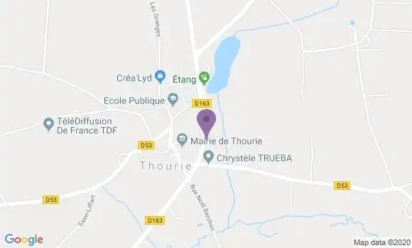 Localisation Thourie Ap - 35134