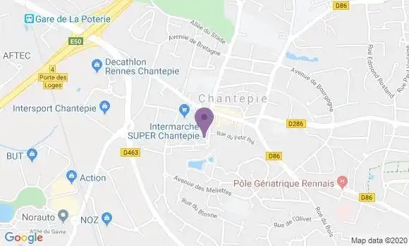 Localisation Vern sur Seiche - 35770
