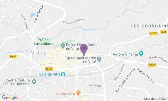 Localisation Vitre - 35500