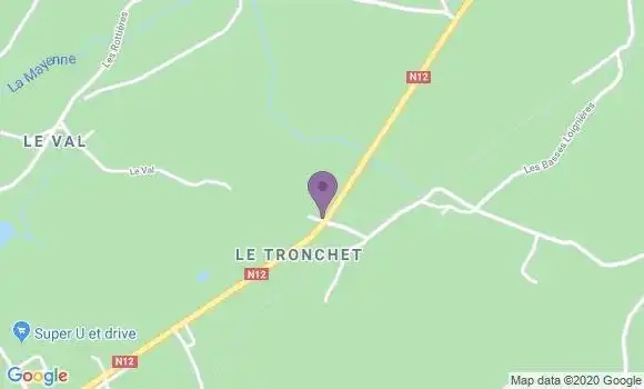 Localisation Le Tronchet Ap - 35540