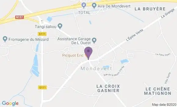 Localisation Mondevert Ap - 35370