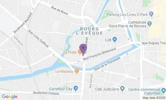Localisation Rennes Saint Cyr - 35000