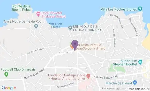 Localisation Dinard St Enogat Ap - 35800
