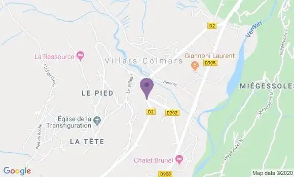 Localisation Villars Colmars Bp - 04370
