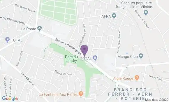 Localisation Rennes Rapatel Bp - 35000