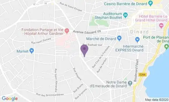 Localisation Dinard St Alexandre Ap - 35800