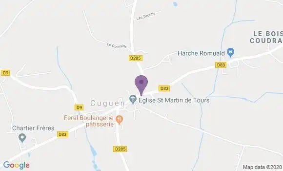 Localisation Cuguen Ap - 35270