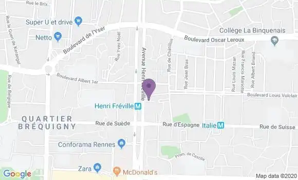 Localisation Rennes Crimee - 35200