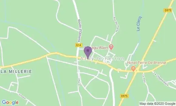 Localisation Azay le Ferron Bp - 36290