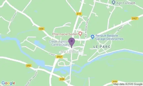 Localisation Belabre - 36370