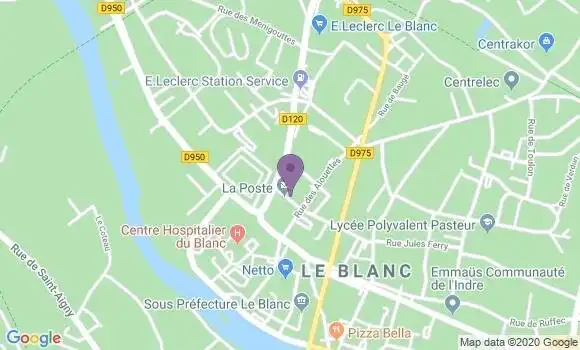 Localisation Le Blanc - 36300