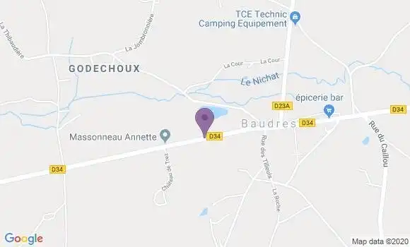 Localisation Bouges le Chateau Ap - 36110