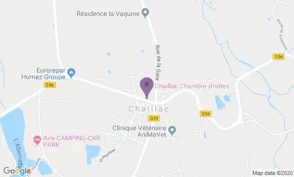Localisation Chaillac Bp - 36310