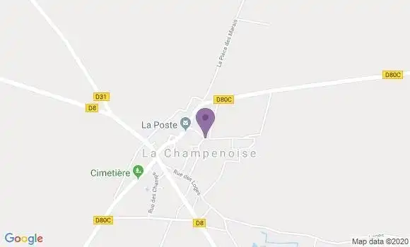 Localisation La Champenoise Ap - 36100