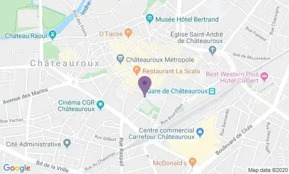 Localisation Chateauroux Centre Rp - 36000
