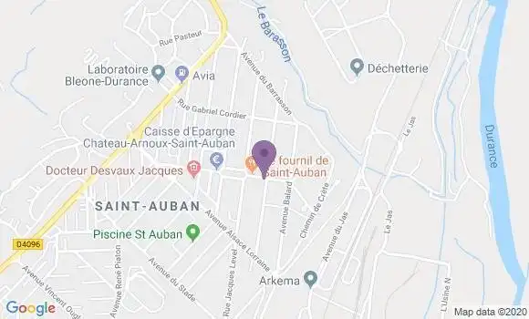 Localisation Saint Auban - 04600