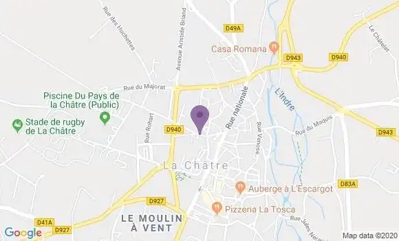 Localisation La Chatre - 36400