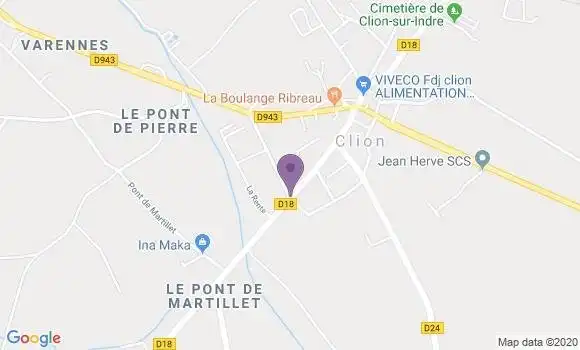 Localisation Clion Bp - 36700