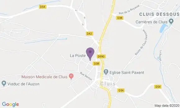 Localisation Cluis Bp - 36340