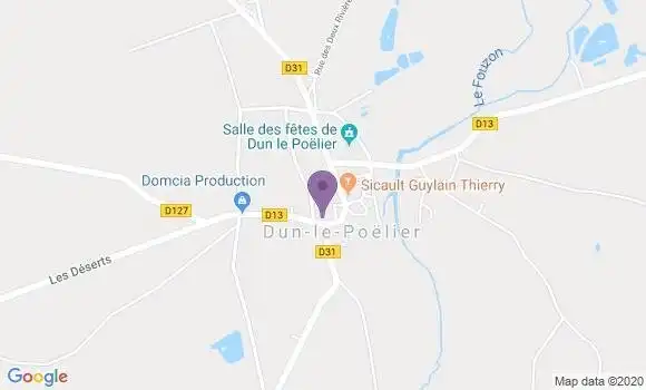Localisation Dun le Poelier Ap - 36210