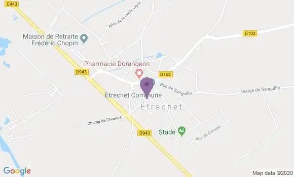 Localisation Etrechet Bp - 36120
