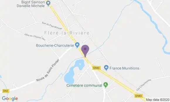 Localisation Flere la Riviere Bp - 36700