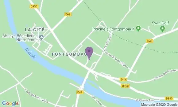 Localisation Fontgombault Ap - 36220