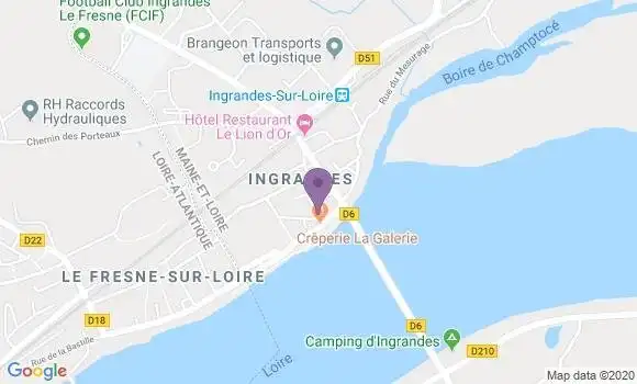Localisation Ingrandes Bp - 36300