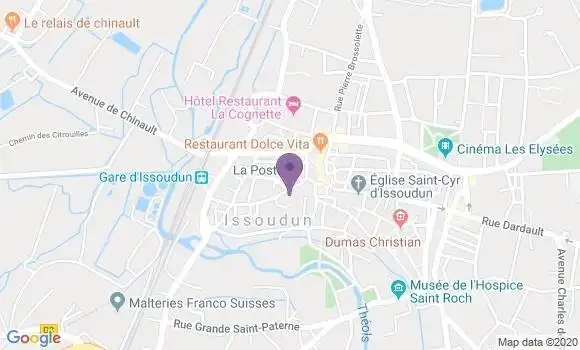Localisation Issoudun - 36100